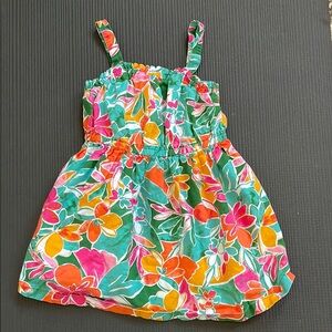 Carter's Pink and Orange Ruched Sundress